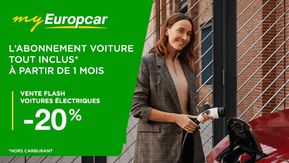 Promos de Auto et Moto à Bourg-Saint-Maurice | Vente flash voitures électriques -20% sur Europcar | 19/04/2024 - 30/04/2024