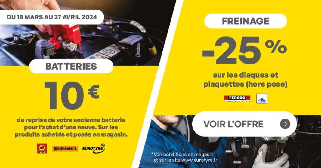 Catalogue Eurotyre à La Guerche-de-Bretagne | Jusqu'à 150€ remboursés | 19/04/2024 - 30/04/2024