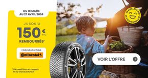 Promos de Auto et Moto à Montbard | Jusqu'à 150€ remboursés sur Eurotyre | 19/04/2024 - 30/04/2024