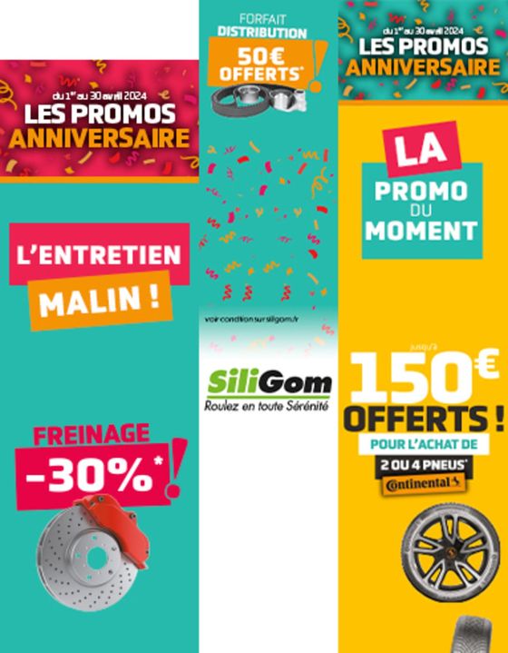 Catalogue SiliGom | Les promos Anniversaire | 19/04/2024 - 30/04/2024
