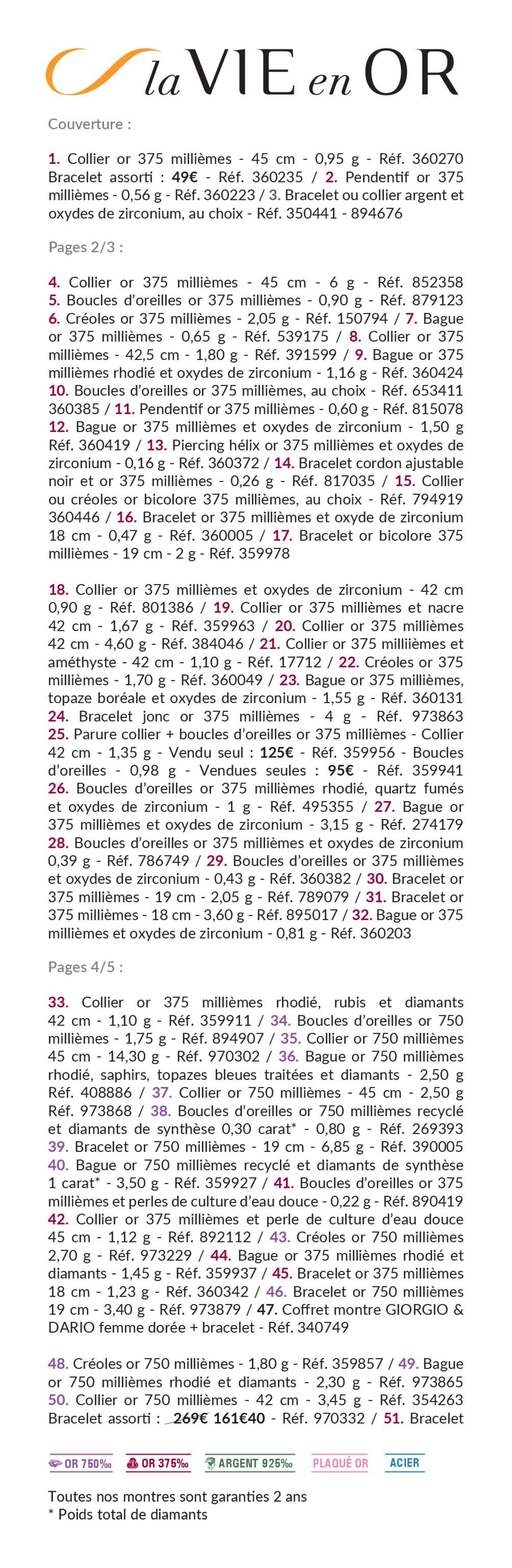 Catalogue La vie en or : Fête des Mères, page 00009