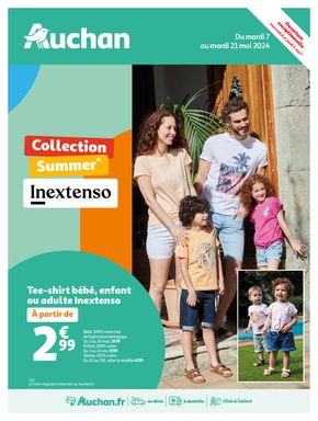Catalogue Auchan Hypermarché à Nancy | Découvrez notre collection Summer Inextenso | 07/05/2024 - 21/05/2024
