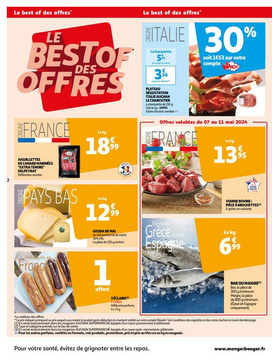 Catalogue Auchan Supermarché à Grenoble | Un bon petit-dej pour une belle journée | 07/05/2024 - 19/05/2024