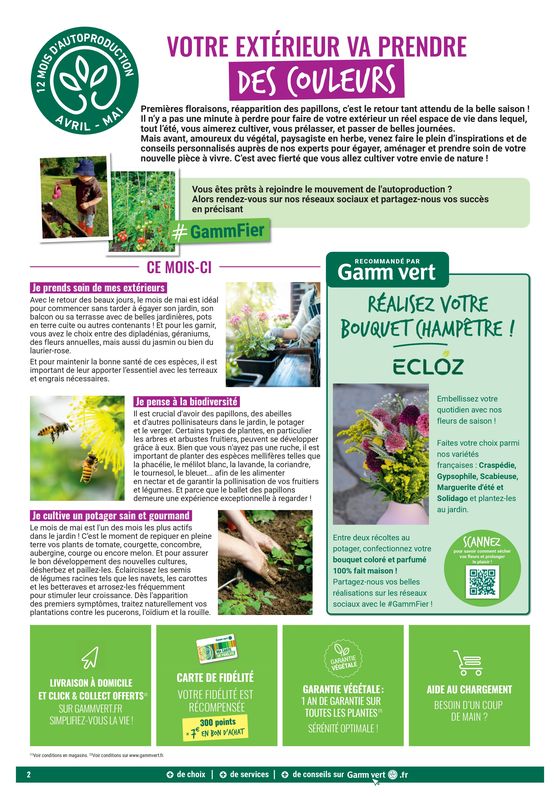 Catalogue Gamm vert à La Ville-du-Bois | Faites aussi éclore les bravos ! | 22/04/2024 - 12/05/2024