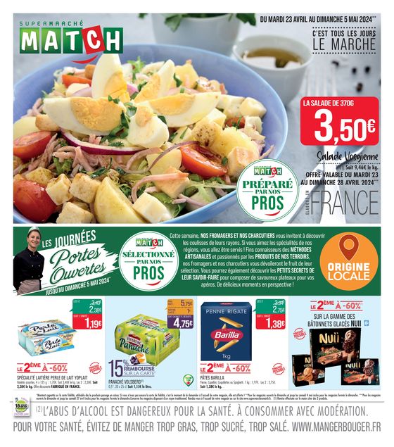 Catalogue Supermarché Match à Strasbourg | Les journées Portes Ouvertes | 23/04/2024 - 05/05/2024