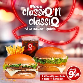 Promos de Restaurants à Quimper | Nouvelle offre quick sur Quick | 22/04/2024 - 06/05/2024