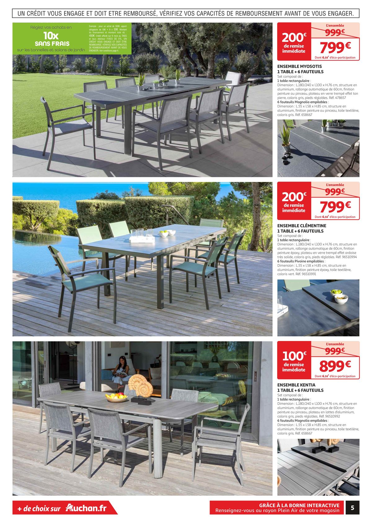 Catalogue Votre especialiste en Mobilier de Jardin !!!, page 00005