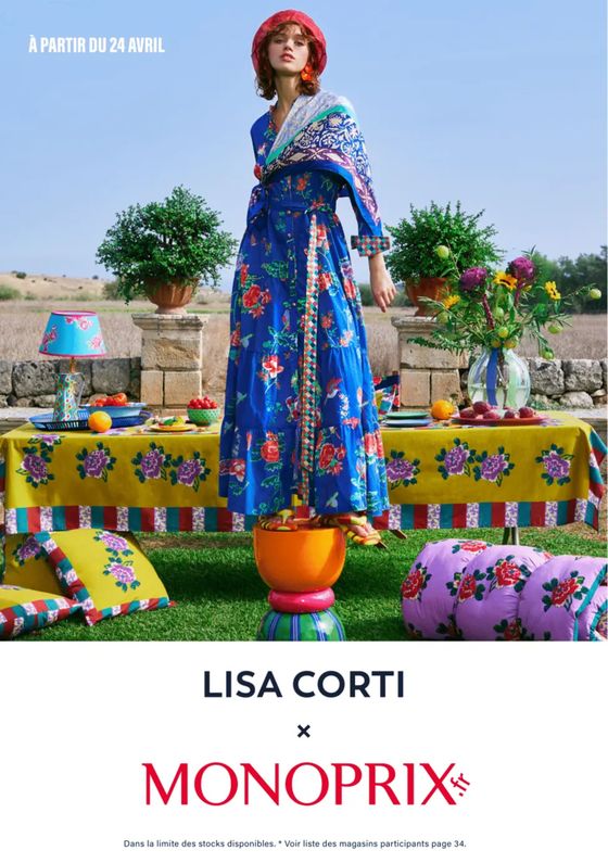 Catalogue Monoprix | Nouvelle collection Lisa Corti | 22/04/2024 - 08/05/2024