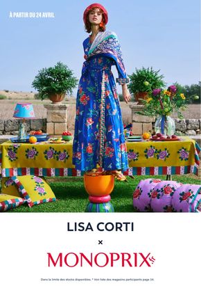 Promos de Mode à Bourg-en-Bresse | Nouvelle collection Lisa Corti sur Monoprix | 22/04/2024 - 08/05/2024
