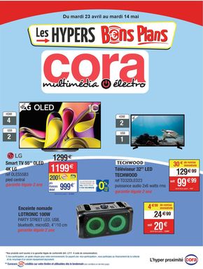 Catalogue Cora à Forbach | Multimédia électro | 23/04/2024 - 14/05/2024