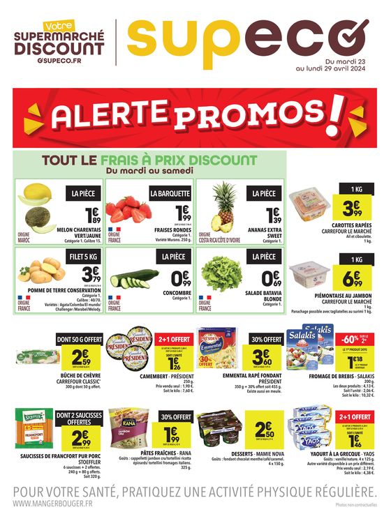 Catalogue Supeco à Roncq | Alerte promos ! | 23/04/2024 - 29/04/2024
