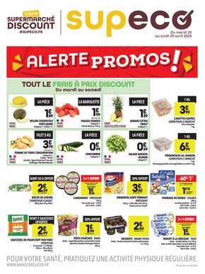 Promos de Discount Alimentaire à La Ciotat | Alerte promos ! sur Supeco | 23/04/2024 - 29/04/2024