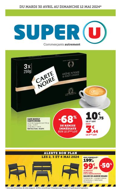 Promos de Supermarchés à Vittel | Super U sur Super U | 30/04/2024 - 12/05/2024