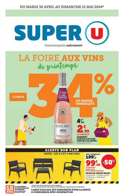 Promos de Supermarchés à Montréjeau | Super U sur Super U | 30/04/2024 - 12/05/2024