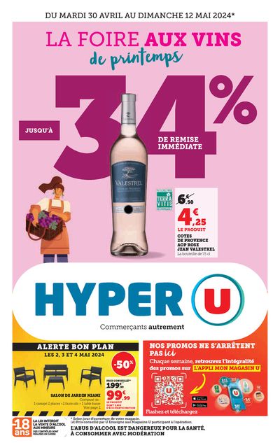 Promos de Supermarchés à Champagnole | Hyper U sur Hyper U | 30/04/2024 - 12/05/2024