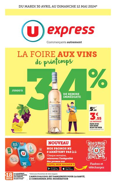 Promos de Supermarchés à Castelnaudary | U Express  sur U Express | 30/04/2024 - 12/05/2024