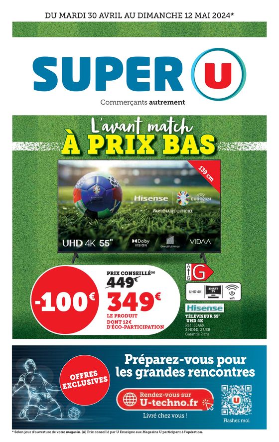Catalogue Super U à Lodève | L'avant match à prix bas | 30/04/2024 - 12/05/2024