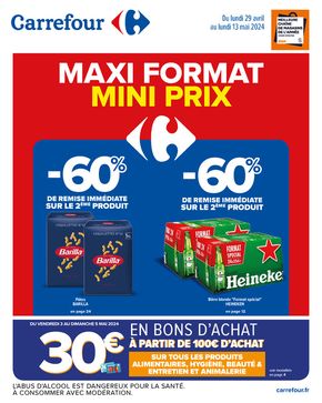 Catalogue Carrefour à Balaruc-le-Vieux | Maxi format, mini prix | 29/04/2024 - 13/05/2024