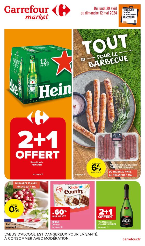 Catalogue Carrefour Market à Cosne-Cours-sur-Loire | Tout pour le Barbecue | 29/04/2024 - 12/05/2024