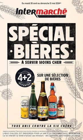 Promos de Supermarchés à Saint-Yrieix-la-Perche | SPECIAL BIERES sur Intermarché Contact | 30/04/2024 - 12/05/2024