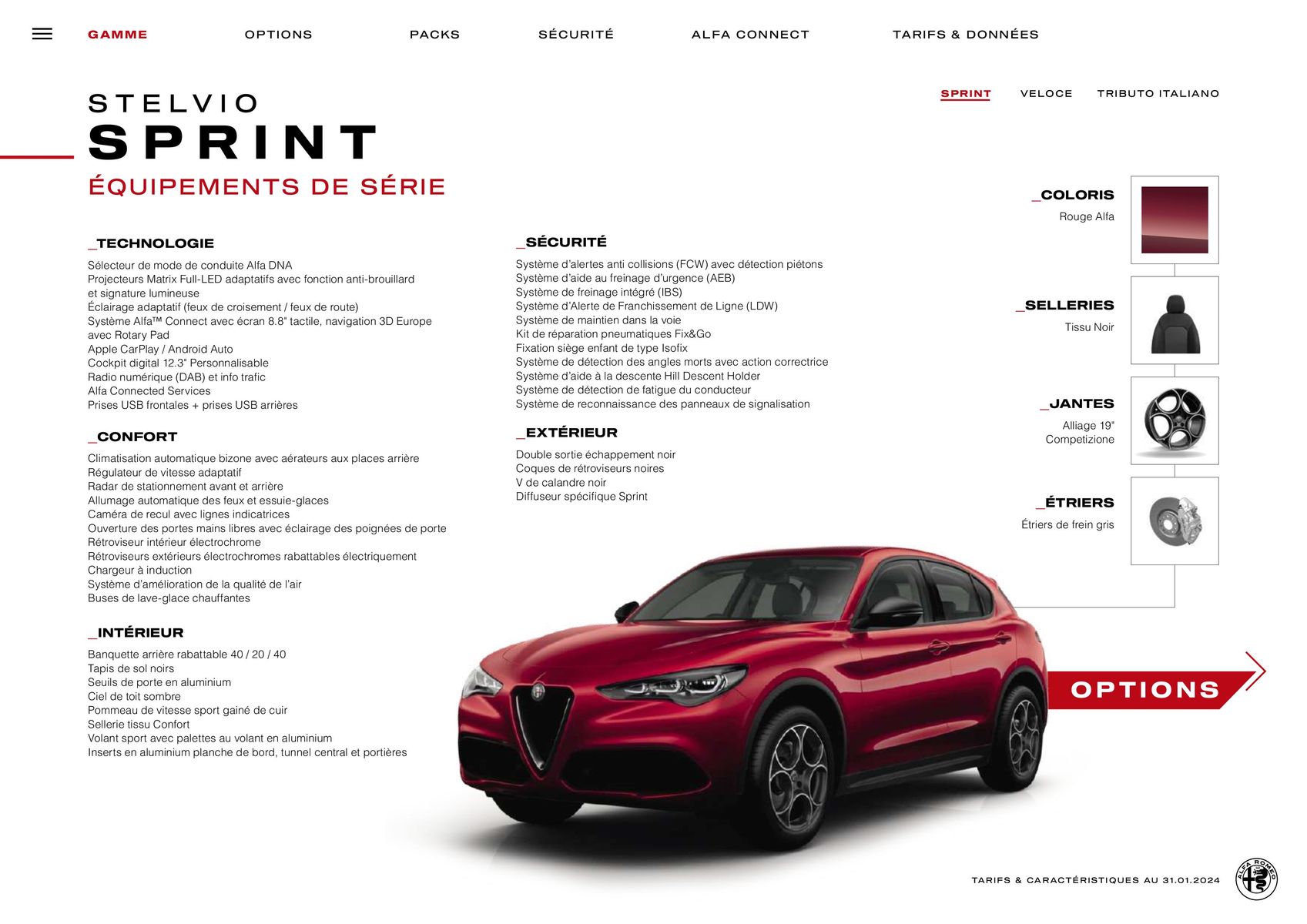 Catalogue Alfa Romeo STELVIO, page 00005
