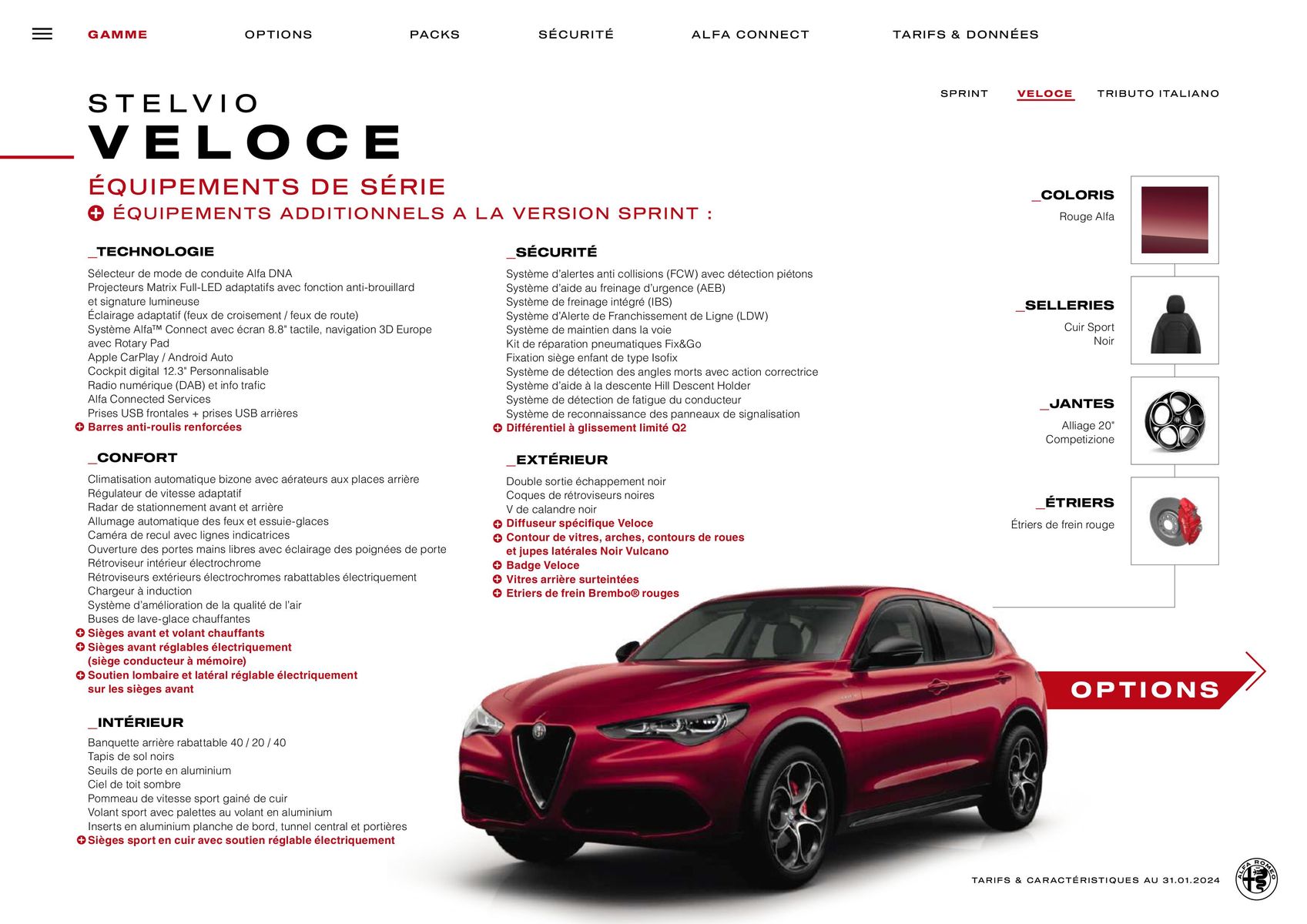 Catalogue Alfa Romeo STELVIO, page 00007