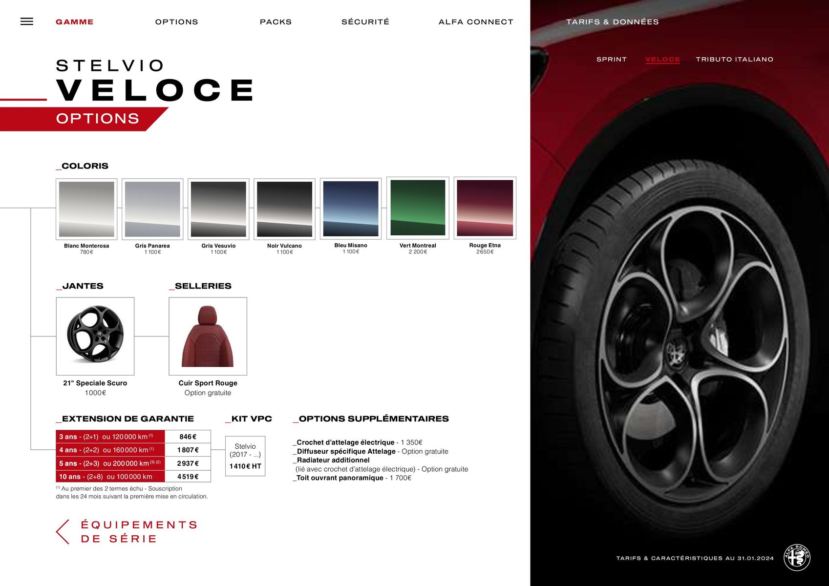 Catalogue Alfa Romeo STELVIO, page 00008