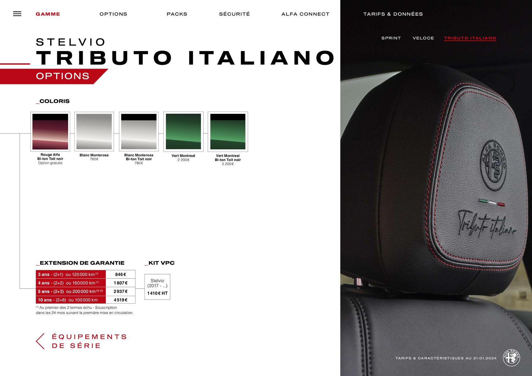 Catalogue Alfa Romeo STELVIO, page 00010
