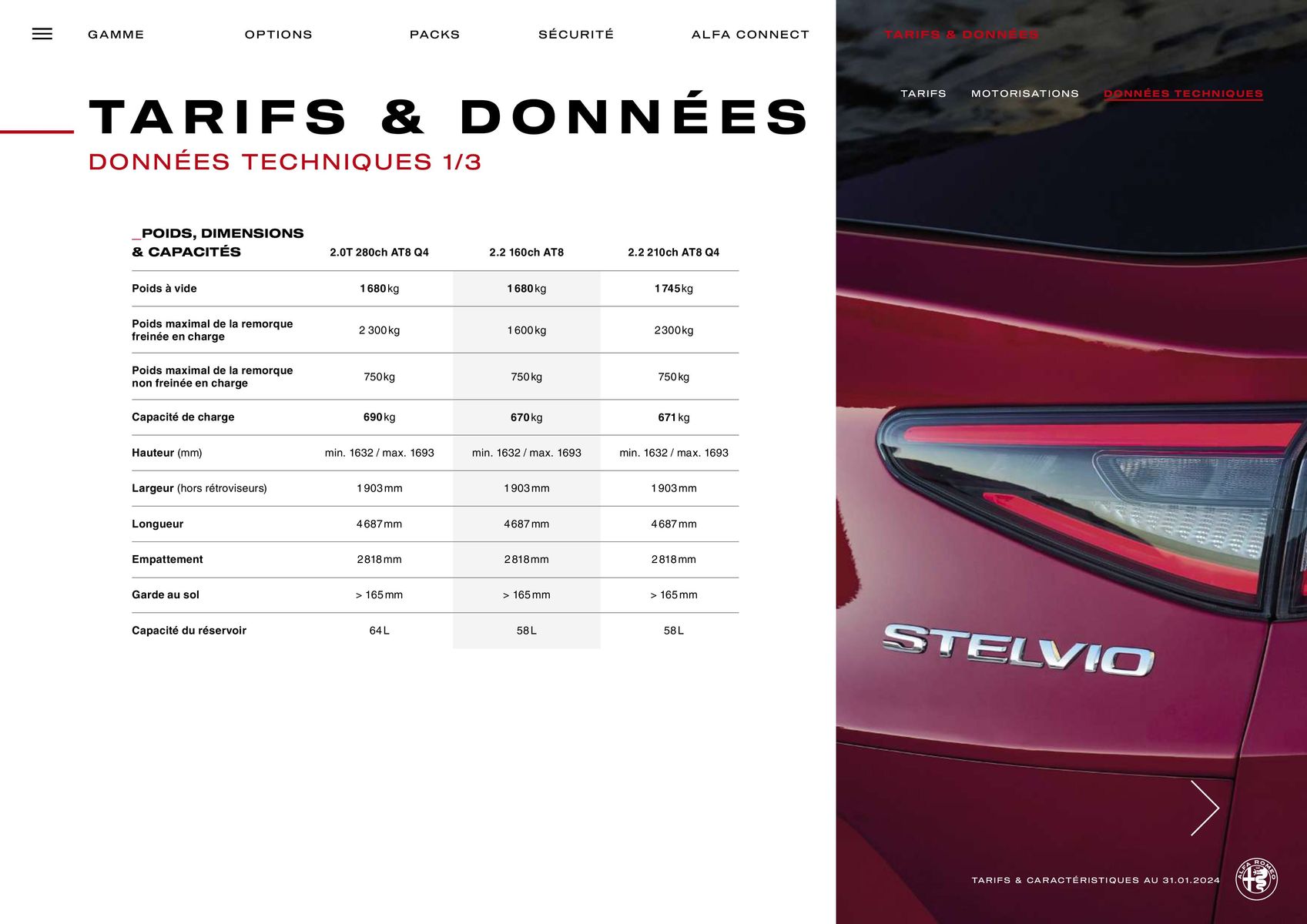Catalogue Alfa Romeo STELVIO, page 00019