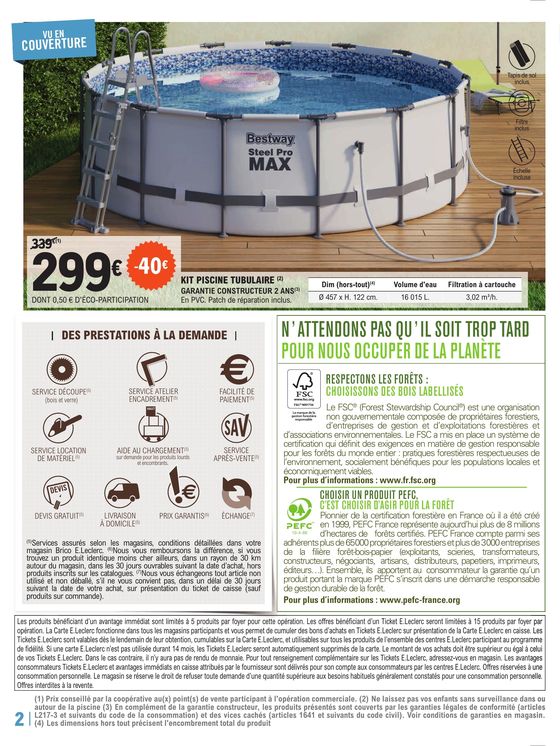 Catalogue E.Leclerc Brico à Montargis | Un bain de fraîcheur à prix | 30/04/2024 - 18/05/2024