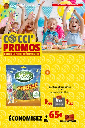 Promos de Supermarchés à La Guerche-de-Bretagne | COCCI' PROMOS sur Coccimarket | 24/04/2024 - 05/05/2024