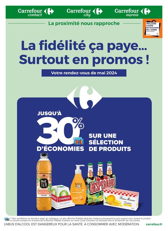 Catalogue Carrefour Contact à Berneuil-sur-Aisne | La fidélité, ça paye. Surtout en promos ! Mai 2024 | 01/05/2024 - 31/05/2024