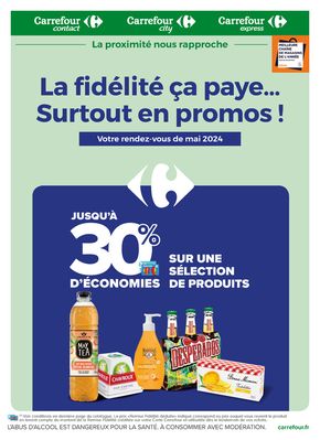 Catalogue Carrefour Contact à Saint-Grégoire (Ille et Vilaine) | La fidélité, ça paye. Surtout en promos ! Mai 2024 | 01/05/2024 - 31/05/2024