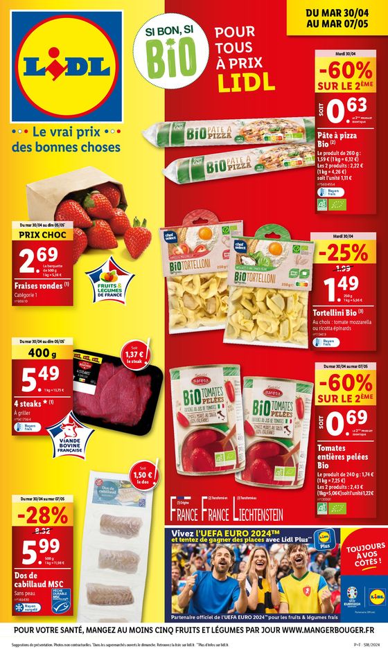 Profitez du vrai goût de la nature avec notre gamme Bio accessible à tous chez Lidl !