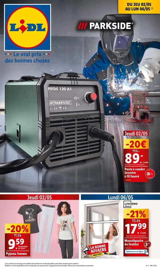 Catalogue Lidl à Saint-Quentin | Les bonnes affaires sont chez Lidl ! Profitez d'offres exceptionnelles à petits prix ! | 02/05/2024 - 06/05/2024