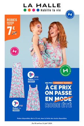 Promos de Mode | La Halle habille la vie sur La Halle | 30/04/2024 - 11/06/2024