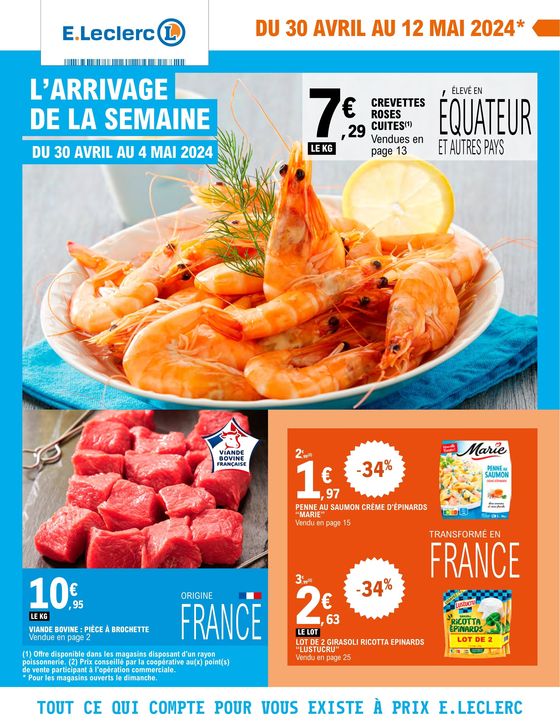 Catalogue E.Leclerc à Charmes | L’arrivage de la semaine | 30/04/2024 - 11/05/2024