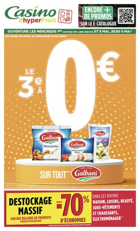 Catalogue Géant Casino à Lanester | LE 3E A 0€ | 30/04/2024 - 12/05/2024