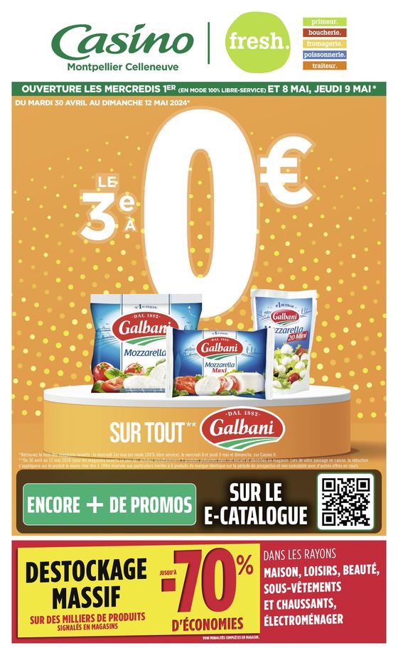 Catalogue Géant Casino à Montpellier | LE 3E A 0€ | 30/04/2024 - 12/05/2024