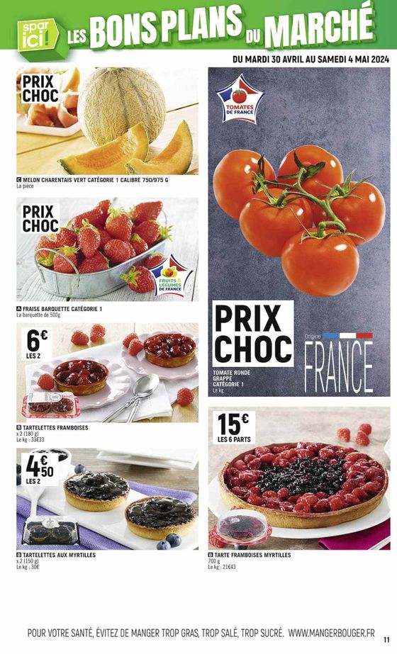 Catalogue Spar Supermarché à Saint-Médard-en-Jalles | SPAR ICI LE BON GOÛT DES PROMOS ! | 30/04/2024 - 12/05/2024