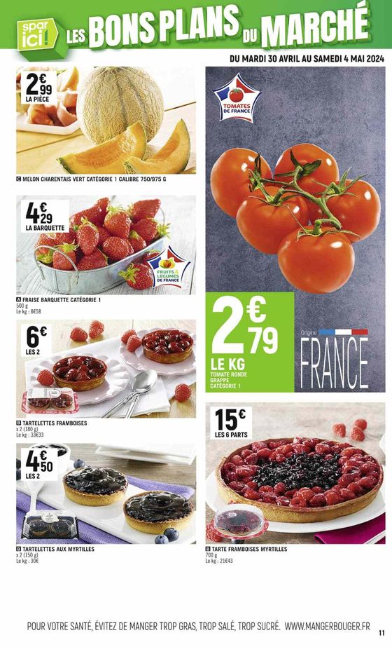Catalogue Spar Supermarché à Le Bois-d'Oingt | SPAR ICI LE BON GOÛT DES PROMOS ! | 30/04/2024 - 12/05/2024