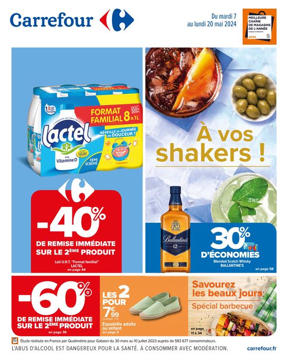Catalogue Carrefour à Vichy | A vos shakers ! | 07/05/2024 - 19/05/2024