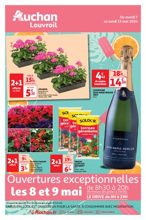 Catalogue Auchan Hypermarché à Louvroil | TRACT DU 7 AU 13 MAI 2024 | 07/05/2024 - 13/05/2024