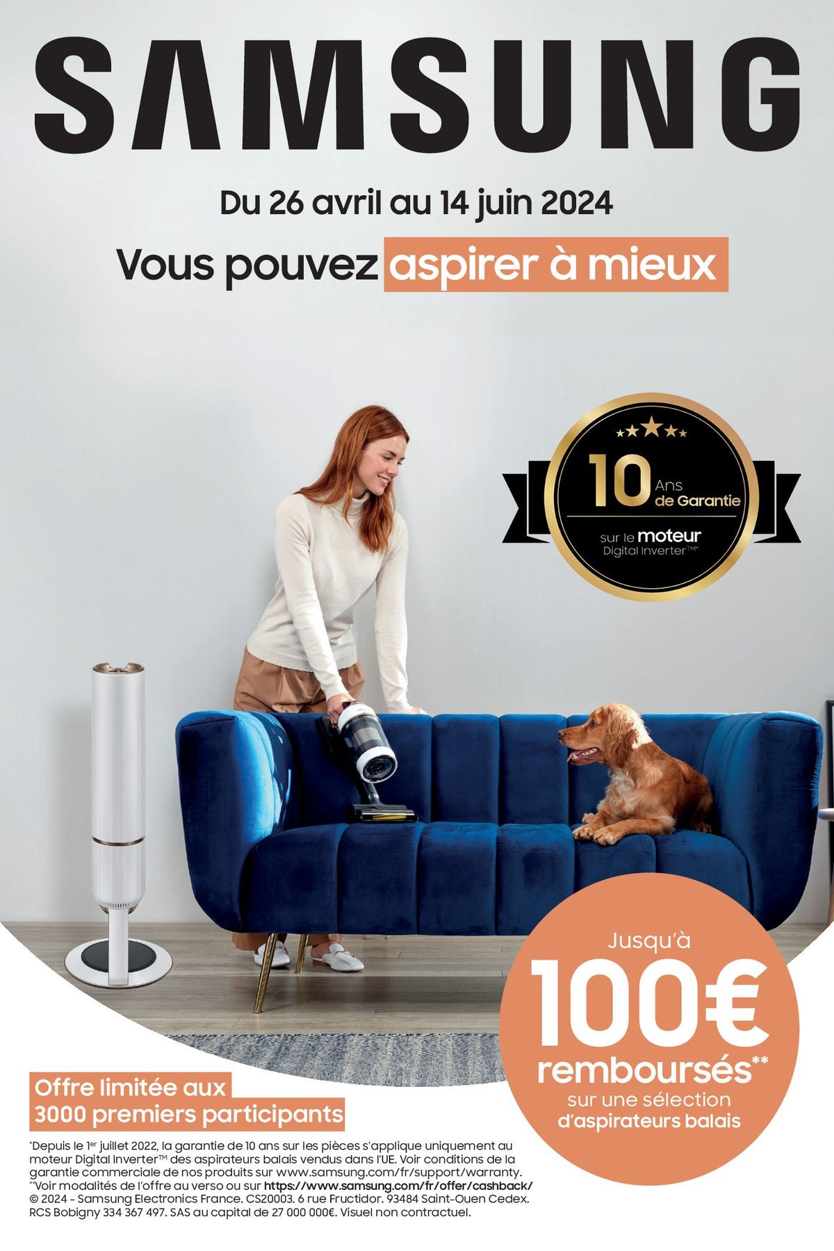 Catalogue  OFFRE SAMSUNG: JUSQU'À 100€ REMBOURSÉS !, page 00001