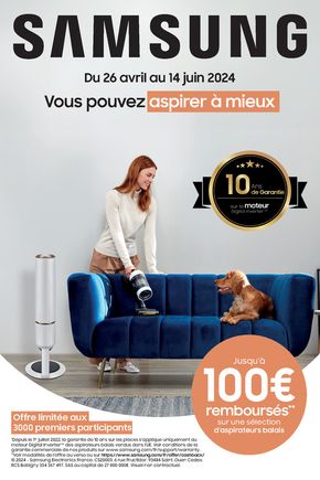 Catalogue Boulanger à Chambray-lès-Tours |  OFFRE SAMSUNG: JUSQU'À 100€ REMBOURSÉS ! | 26/04/2024 - 05/07/2024