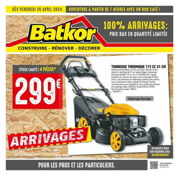 Catalogue Batkor à Bollène | ARRIVAGES | 26/04/2024 - 09/05/2024