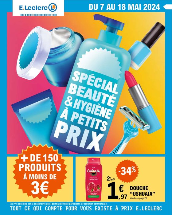 Catalogue E.Leclerc à Sélestat | Spécial beauté & hygiène à petits prix | 07/05/2024 - 15/05/2024