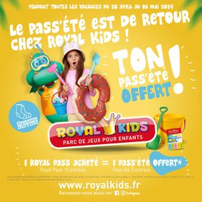 Promos de Culture et Loisirs à Saint-Germain-en-Laye | C'est l'été avant l'heure chez Royal Kids sur Royal Kids | 26/04/2024 - 05/05/2024