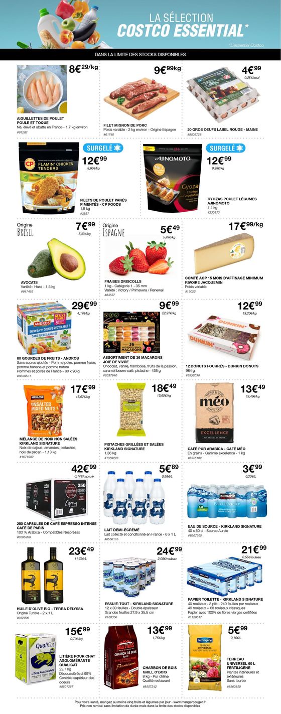 Catalogue Costco | SÉLECTION COSTCO ESSENTIAL | 29/04/2024 - 04/05/2024