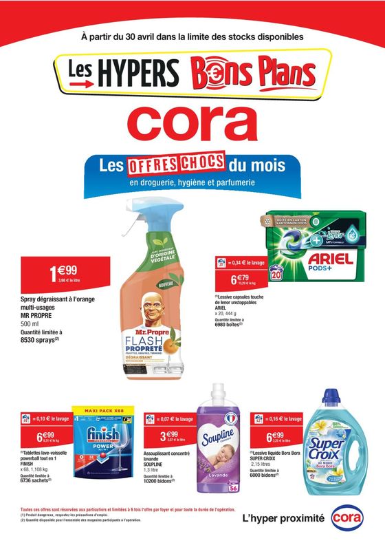 Catalogue Cora à Monéteau | Les offres chocs du mois | 30/04/2024 - 11/05/2024
